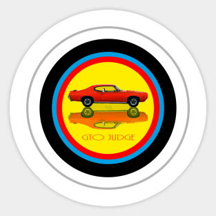 Pontiac GTO Judge on target Sticker